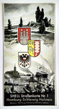 Shell Straßenkarte Nr. 1 Hamburg - Schleswig Holstein 1:470000