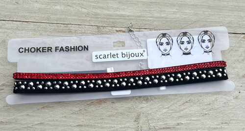Halsband choker strass nieten - choker,