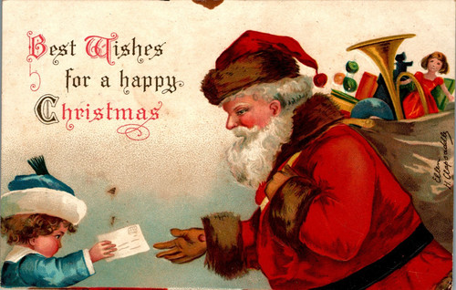Weihnachten merry christmas - ak,