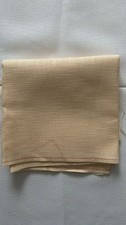 Handarbeitstoff zum Besticken, Gesamtgr. 0,90 x 0,90 m, apricot, Leinenstruktur
