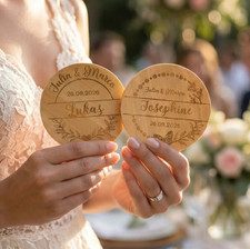 Hochzeitsuntersetzer Bambus