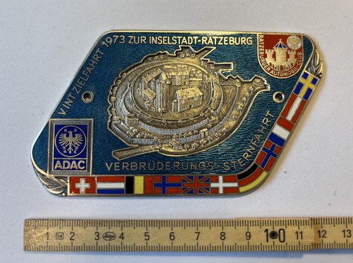 Plakette adac zielfahrt - adac,