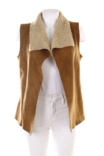 Bershka weste kunstpelz faux - bershka,