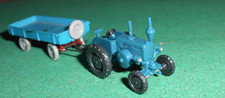 WIKING  MODELL  __  Lanz BULLDOG ( in Box ) mit Anhänger   1:87