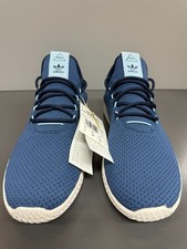 Sneaker 45 1/3 Adidas Herren Pharrell Williams Tennis HU Schuhe Blau / Weiß