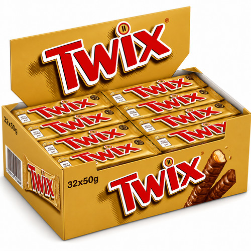 32x twix schokoriegel 50g - twix, –