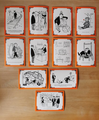 Loriot postkarten von - 11,