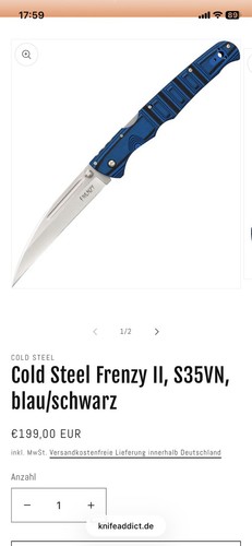 Cold steel frenzy - steel,