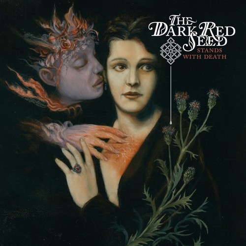 The dark red - seed, stands