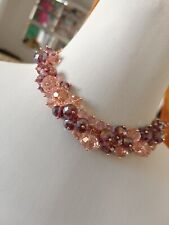 Dirndl Schmuck Kropfkette und Armband rose Glasperlen Oktoberfest