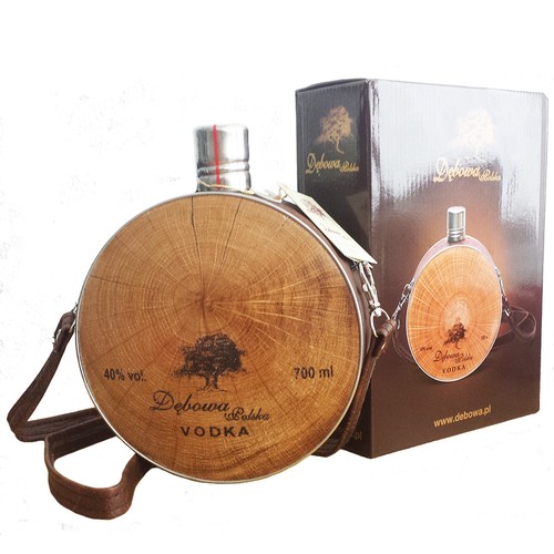 Vodka debowa buklak flachmann - vodka,