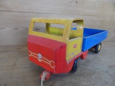 großer VERO Super LKW Laster Kipper Holzspielzeug Pritschenwagen DDR Spielzeug