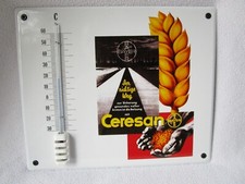 Bayer Ceresan Emaille Werbe-Thermometer -30-+60° Neuauflage Emailschild 30x25cm