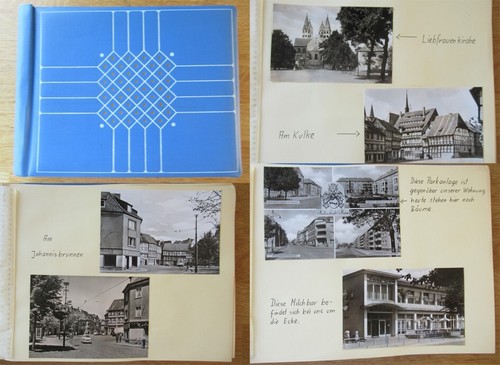 Altes fotoalbum postkarten - altes,