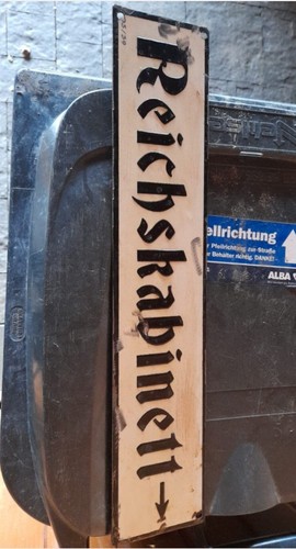 Schild reichskabinett - ,
