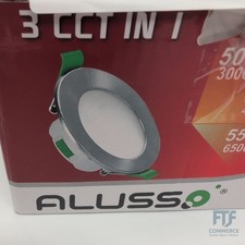 LED Einbaustrahler Dimmbar IP44 Bad 7W 230V Alu Flach Einbauspots