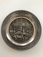 2 WMF Zinnteller mit Spitzweg