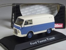 (KI-03-39) Schuco 03191 Ford Taunus Transit FK 1000 Kasten weiß/blau, 1:43 OVP