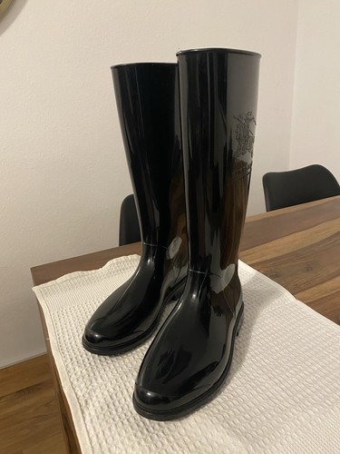 Burberry gummistiefel schwarz - gummistiefel,