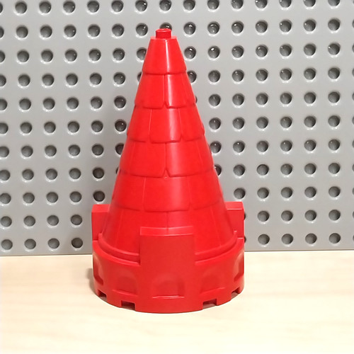 Lego duplo turmspitze - dach, rot
