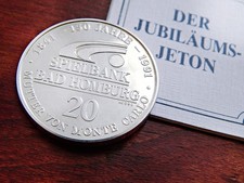 999er silber jeton spielbank - jeton,