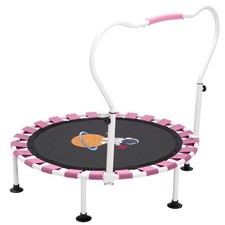 Trampolin Kinder,Ø 101cm Trampolin Indoor mit Faltbarem Bungee-Rebounder,Vers...