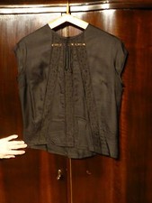 Bluse schwarz Größe 40 60er