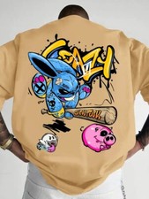 Crazy Rabbit Herren Oversize Shirt | Streetwear Fashion T-Shirt bis 5XL