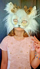 Therian Fell Maske Katze? Engelsmaske mit Stirnauge - selbst gemacht Selfmade