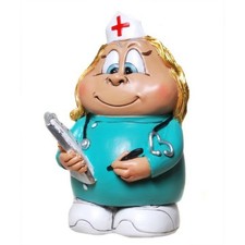 Funny Beruf - Spardose "Krankenschwester" mit Pfropfen