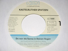 Single 7" Kastelruther Spatzen: Da war die Sonne in Deinen Augen - 1991