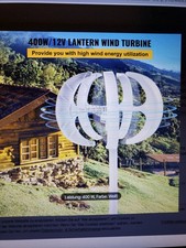 Windturbinengeneratur vertikal 600/400W Windgeneratur 12V 5 Blatt