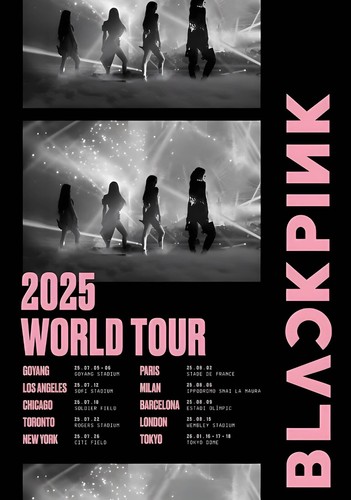 Black pink world tour 2025 - black,