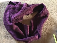 Damen Strick Schal Rundschau weinrot Laura T. NEU