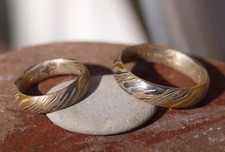 Trauringe Mokume Gane Gold 900