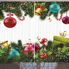 Weihnachten Rustikale Gardine Neue Jahr Gruß