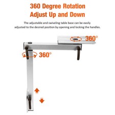 Tischbein 360° drehbar für