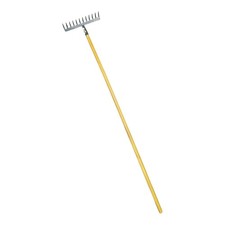 Polet 0303121E Gartenrechen harke 12Z 310mm Metall 1,5m Stiel