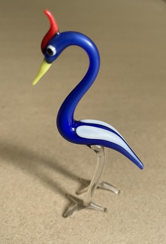 Lauscha glasfigur reiher - lauscha,