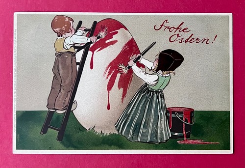 Glückwunsch litho ostern - ak,