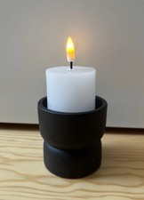LED Kerze mit Halterung