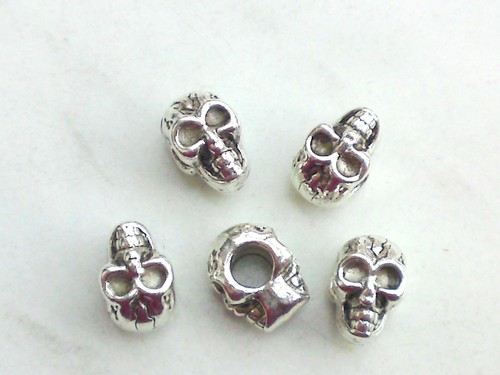 Beads totenkopf großloch - 5x,