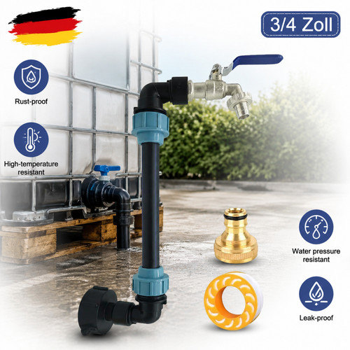 Ibc schwanenhals - schwanenhals, 3/4"