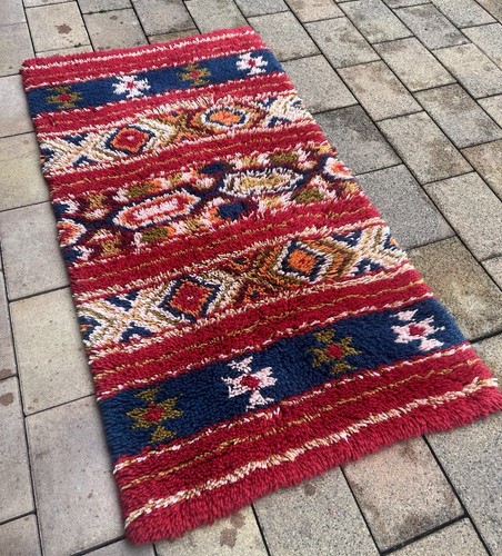 Vintage teppich wolle läufer - teppich,