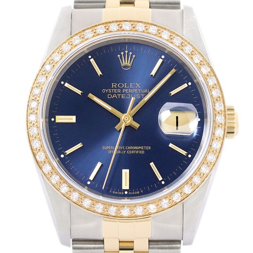Rolex datejust blau - 18k, &