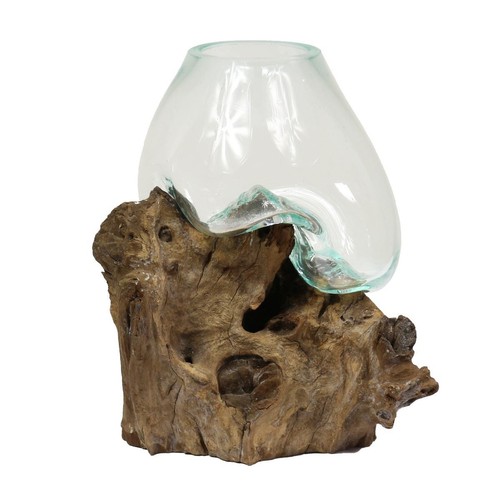 Vase wurzelglas teelichthalter - wurzelglas,