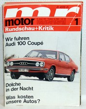 mr motor RUNDSCHAU+Kritik Nr.1/1970 - Audi 100 Coupé