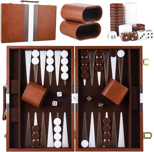 Backgammon set holz tragbar - set, 2