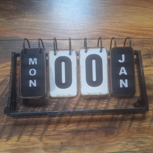 Metall tisch dauerkalender - metall, tisch-dauerkalender