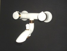 Badewannenarmatur Wanne Zweigriffmischer  B - WARE weiß weiss gold